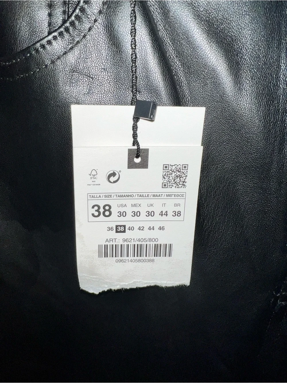 Black Faux Leather Men’s Pants